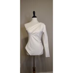 NBD Aaliyah Bodysuit in White Medium
